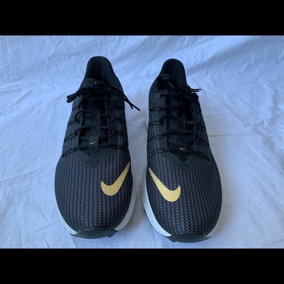Nike Shoes - Nike Quest Black Gold Women Run AA7412-006 sz 10.5